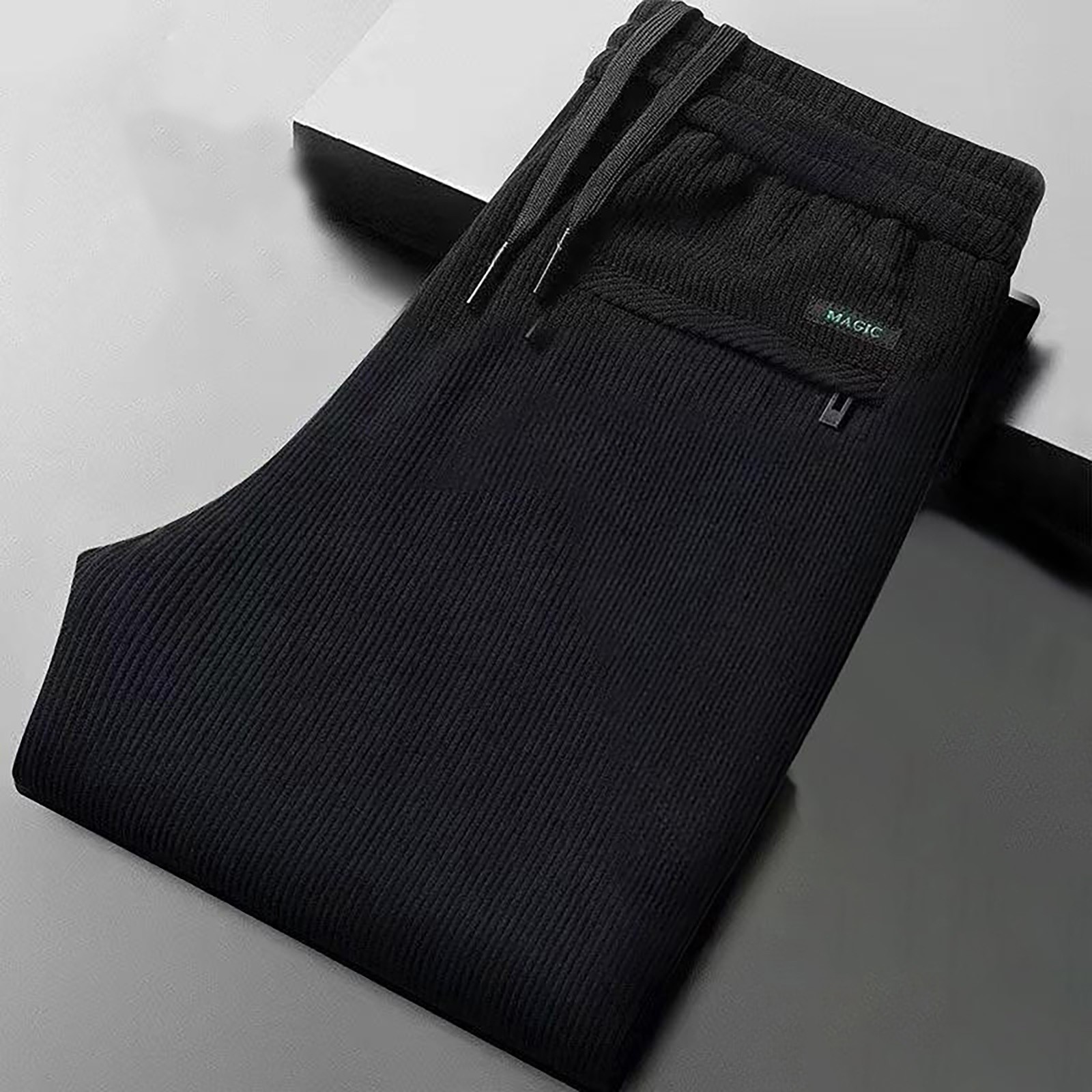thumbnail image 4 of Pantalones chinos de pana de corte recto para hombre: sin pinzas, tejido elástico, bolsillos laterales, para ocasiones informales y de oficina, tallas L-XXXXXL., 4 of 7